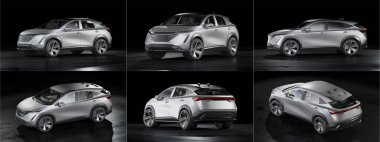 Markasız bir SUV 'un 3 boyutlu görüntülemesi