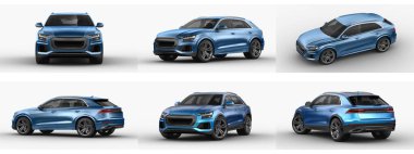 Markasız bir SUV 'un 3 boyutlu görüntülemesi