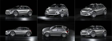 Markasız bir SUV 'un 3 boyutlu görüntülemesi