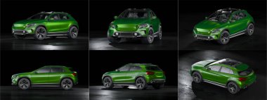 Markasız bir SUV 'un 3 boyutlu görüntülemesi