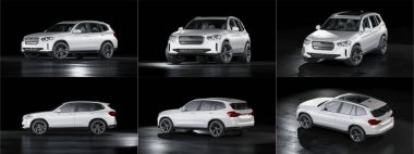 Markasız bir SUV 'un 3 boyutlu görüntülemesi