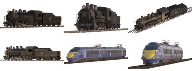 Markasız bir trenin 3 boyutlu canlandırması