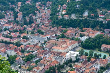 Şehrin en eski şehrinin manzarası. 