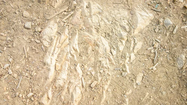 Близко Песок Песок Камни — стоковое фото