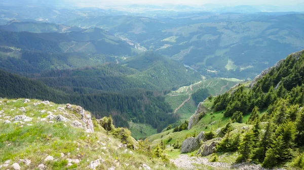 喀尔巴阡山脉的全景 — 图库照片
