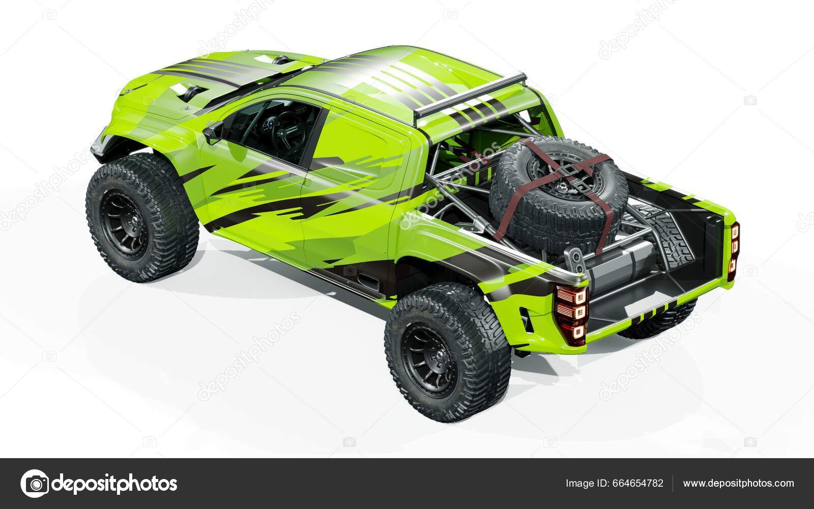 Rendering Brand Less Generic Rally Pickup Truck — Stock Photo © Andrus ...