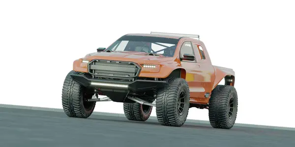 Representación Una Camioneta Rally Genérica Sin Marca — Foto de Stock