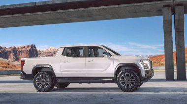 Markasız bir kamyonetin 3 boyutlu görüntülemesi