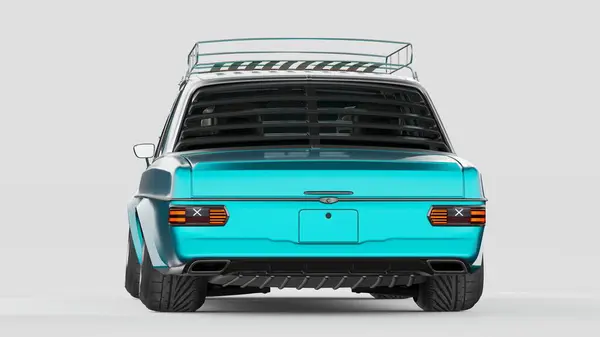 Weergave Van Een Merkloze Generieke Conceptauto — Stockfoto