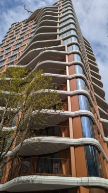 Barselona şehrindeki modern bina