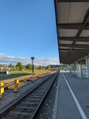 Şehirdeki tren istasyonu.