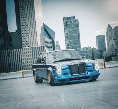 Markasız, jenerik konsept bir arabanın 3 boyutlu çizimi