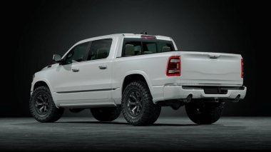 Markasız bir kamyonetin 3 boyutlu görüntülemesi