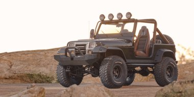 Markasız bir SUV 'un 3 boyutlu görüntülemesi