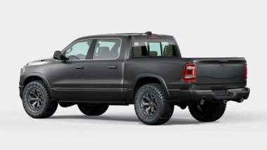 Markasız bir kamyonetin 3 boyutlu görüntülemesi