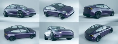 Markasız bir SUV 'un 3 boyutlu görüntülemesi