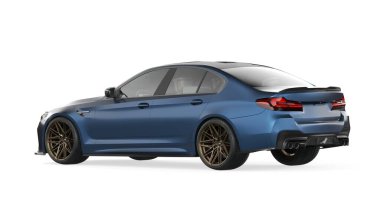 Markasız, jenerik konsept bir arabanın 3 boyutlu çizimi