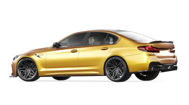 Markasız, jenerik konsept bir arabanın 3 boyutlu çizimi