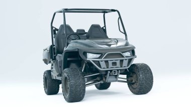 Off-road utility vehicle against a white background clipart