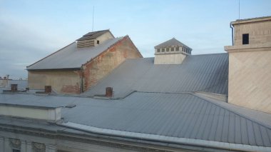 Tarihi binaların mimari çatı manzarası