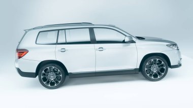 Markasız bir SUV 'un 3 boyutlu görüntülemesi