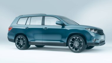 Markasız bir SUV 'un 3 boyutlu görüntülemesi