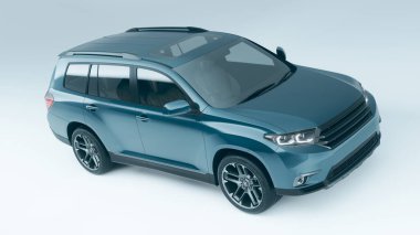 Markasız bir SUV 'un 3 boyutlu görüntülemesi