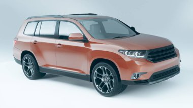 Markasız bir SUV 'un 3 boyutlu görüntülemesi