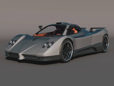 Markasız, jenerik bir arabanın 3D görüntülemesi