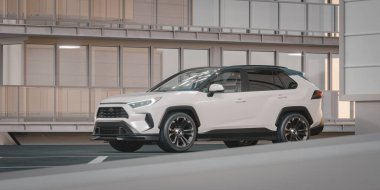 Markasız bir SUV 'un 3 boyutlu görüntülemesi