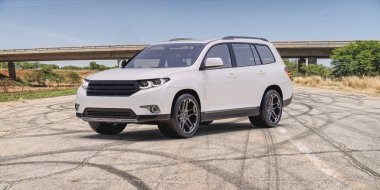 Markasız bir SUV 'un 3 boyutlu görüntülemesi