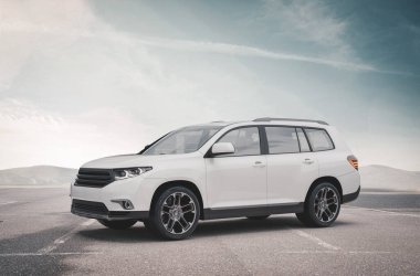 Markasız bir SUV 'un 3 boyutlu görüntülemesi