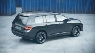 Markasız bir SUV 'un 3 boyutlu görüntülemesi