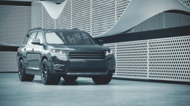 Markasız bir SUV 'un 3 boyutlu görüntülemesi