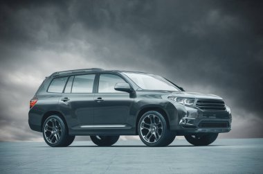 Markasız bir SUV 'un 3 boyutlu görüntülemesi