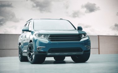 Markasız bir SUV 'un 3 boyutlu görüntülemesi