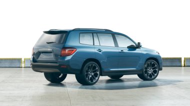 Markasız bir SUV 'un 3 boyutlu görüntülemesi