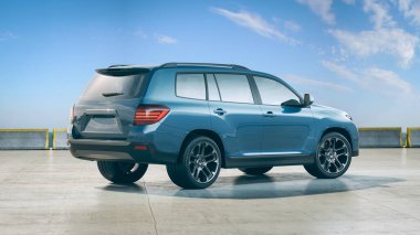 Markasız bir SUV 'un 3 boyutlu görüntülemesi