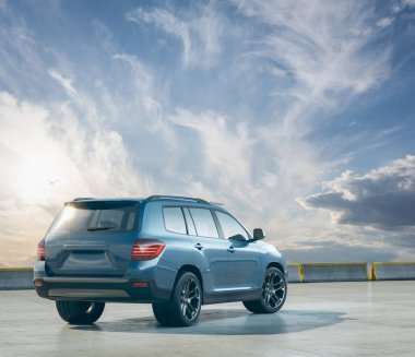 Markasız bir SUV 'un 3 boyutlu görüntülemesi