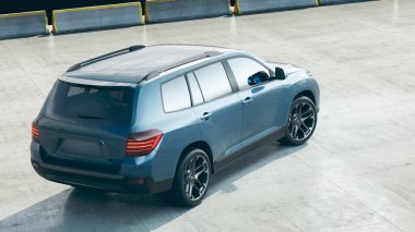 Markasız bir SUV 'un 3 boyutlu görüntülemesi