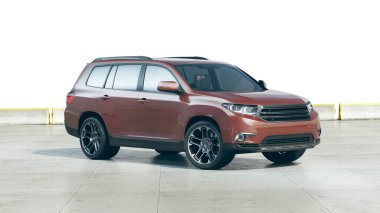 Markasız bir SUV 'un 3 boyutlu görüntülemesi