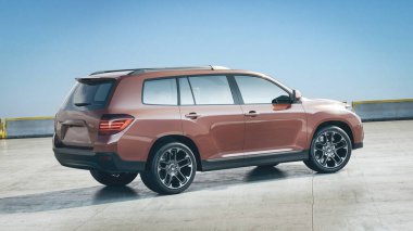 Markasız bir SUV 'un 3 boyutlu görüntülemesi