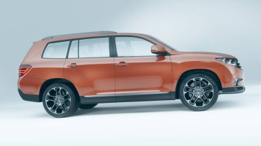 Markasız bir SUV 'un 3 boyutlu görüntülemesi