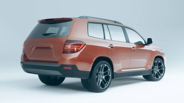 Markasız bir SUV 'un 3 boyutlu görüntülemesi