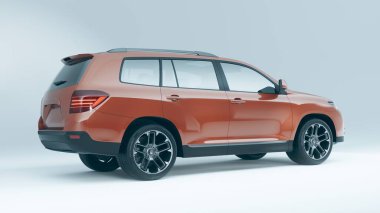 Markasız bir SUV 'un 3 boyutlu görüntülemesi