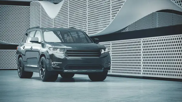 Markasız bir SUV 'un 3 boyutlu görüntülemesi