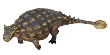Ayrıntılı ankylosaurus dinazor modeli