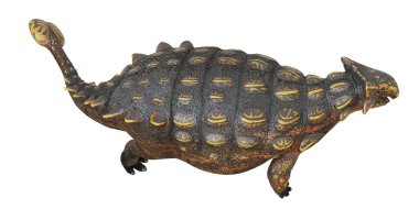 Dokulu pulları olan gerçekçi dinozor oyuncağı..