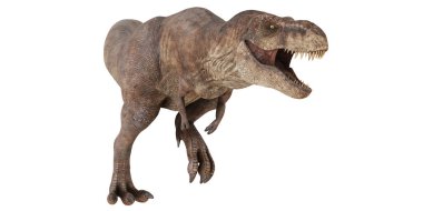 Kükreyen T-Rex dinamik bir duruşta