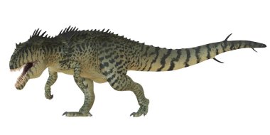 Gerçekçi 3D canlandırma ile vahşi dinozor